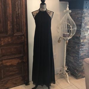Nouvelle Black Backless Chiffon Dress